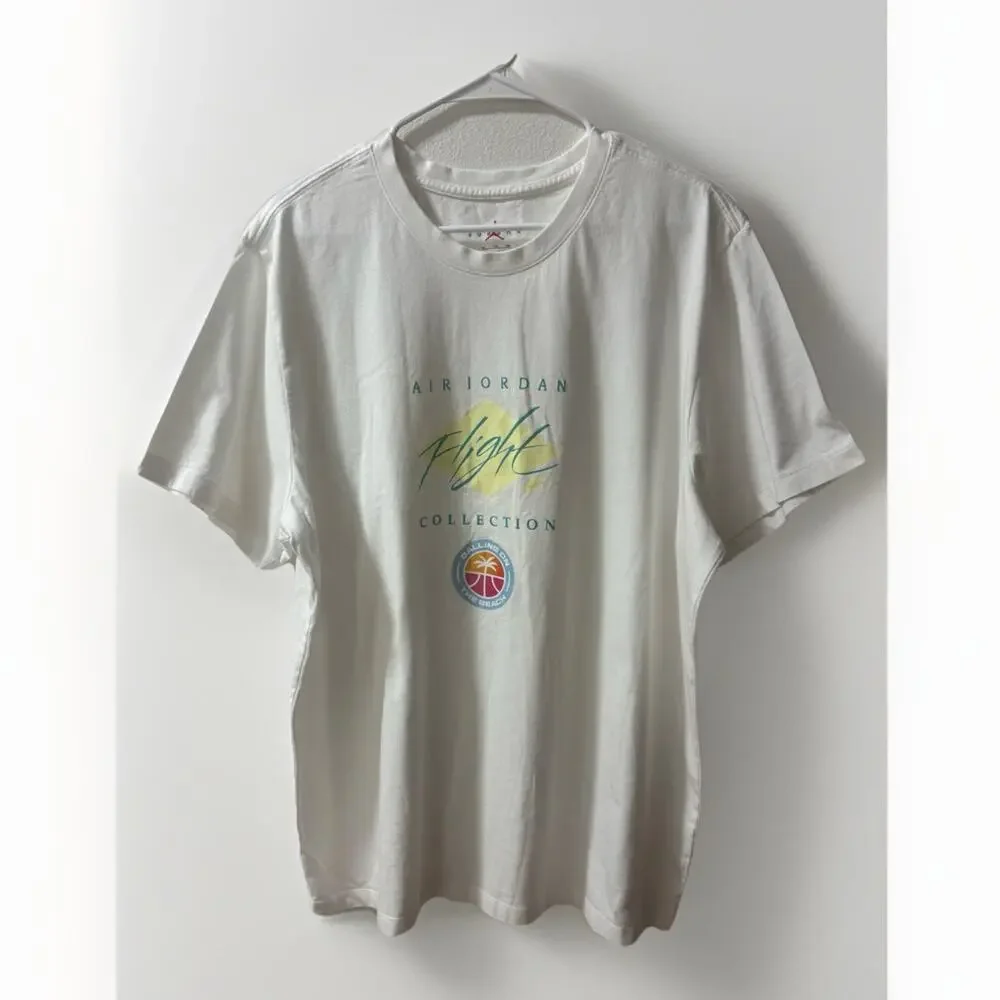 Air Jordan Flight Essentials Collection Logo Tee Men's 2XL ‘Balling On The Beach